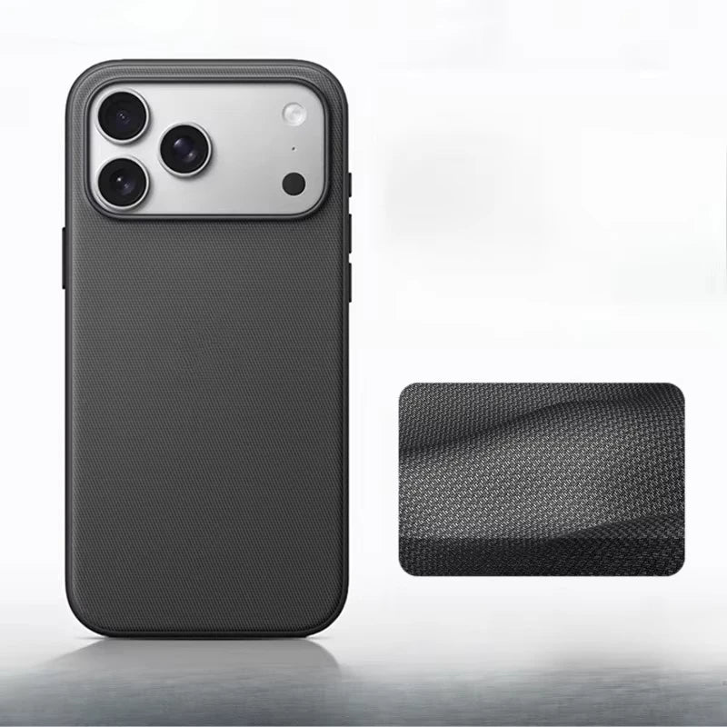 Luxury Tech Woven Magnetic Adsorption Phone Case for Iphone 17 16 15 14 13 Pro Max TechWoven for Magsafe Wireless Charge Cover