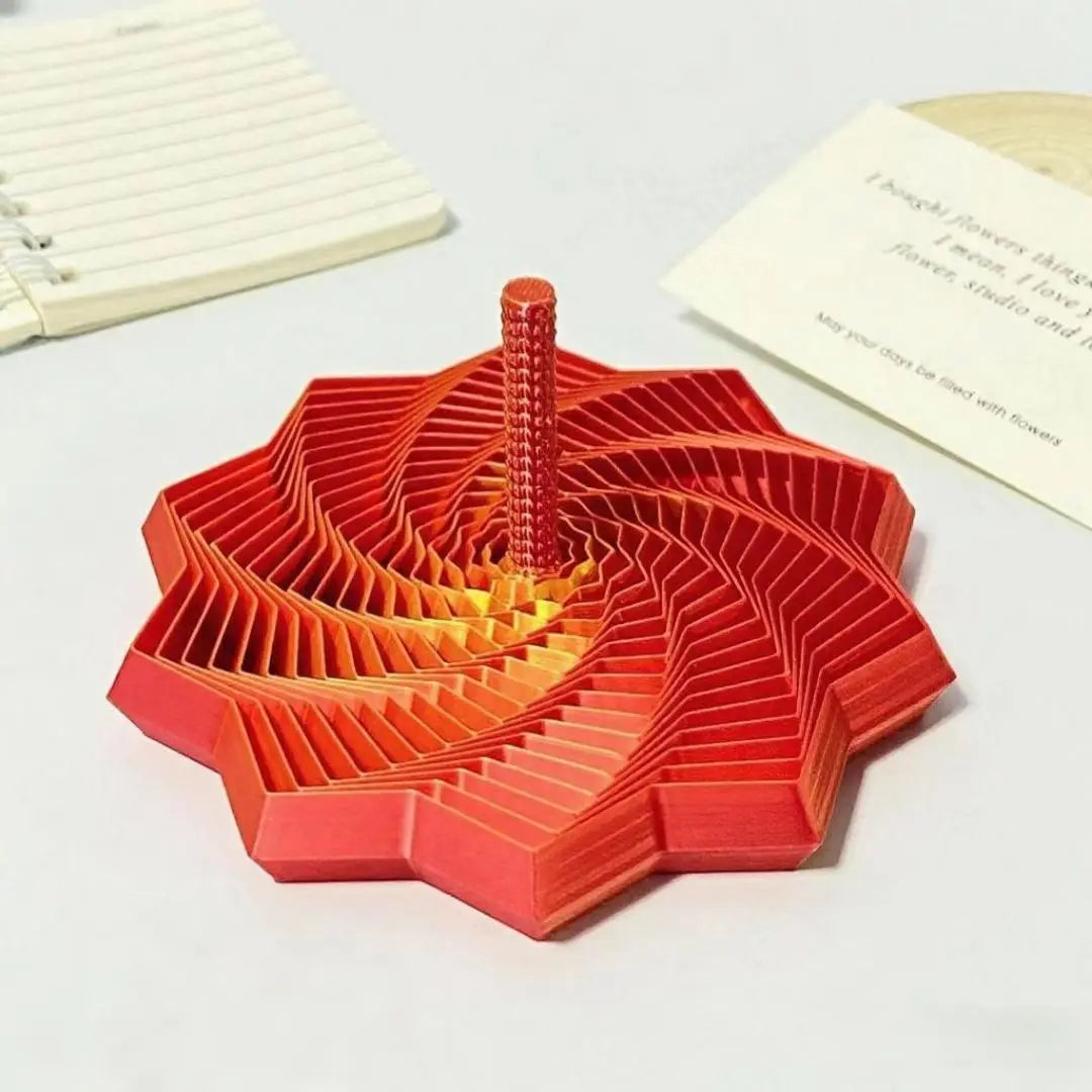 3D Printing Expanded Sensory Fidget Star Model Visual Illusion Hexagon Whirling Spiral Ornaments Stress Relief Board Game