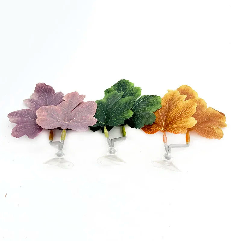 New Double Layer Fish Tank Aquarium Artificial Leaf Betta Fish Rest Spawning Ornamental Plant Betta Fish Play Relax Hide Leaf