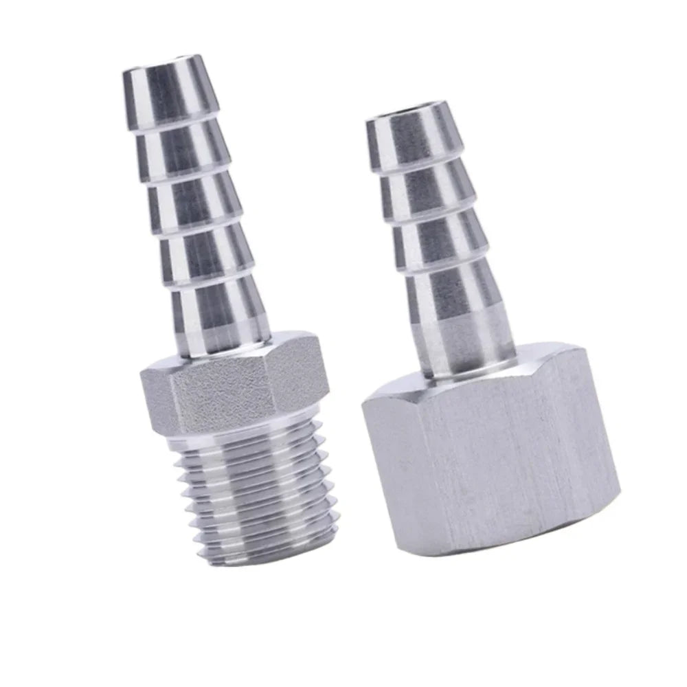 High-Pressure  4 6 8 10 12 14 16 -20mm Hose Barb 1/8" 1/4“ 3/8" 1/2” 3/4" BSP NPT Male Female Fitting Connector 304 Stainless
