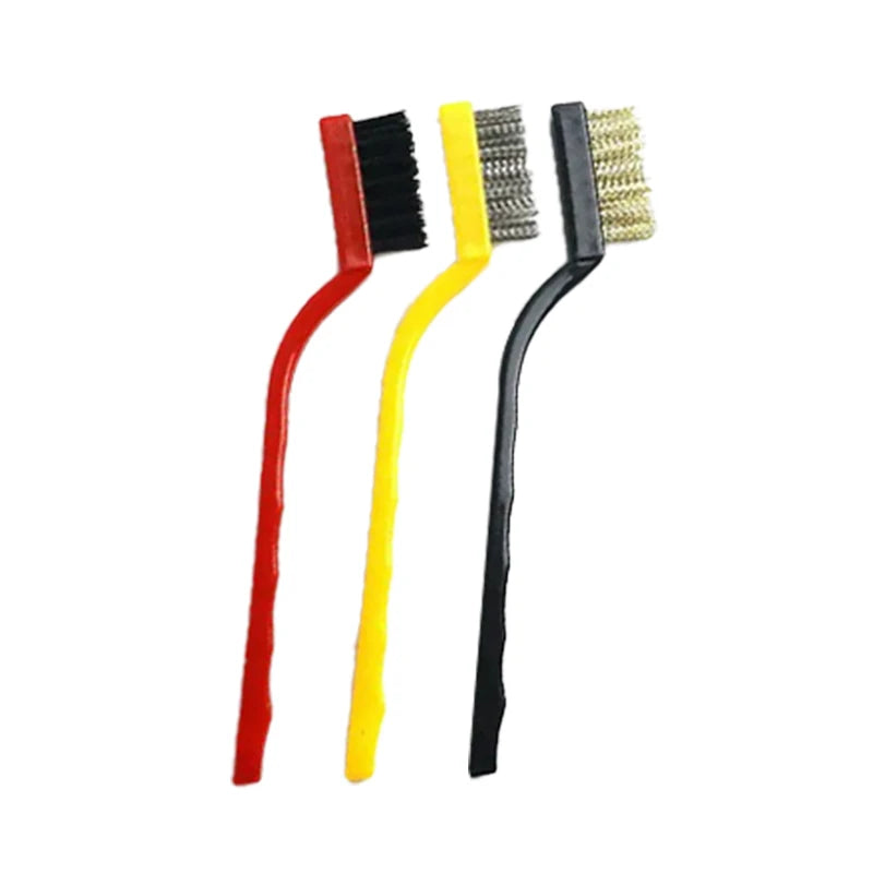 2/3/16PCS Kitchen Cleaning Brush Set Deep Clean Gas Stove Brass Brush for Small Spaces Window Bathroom Gap Mesh Dishrag Washing