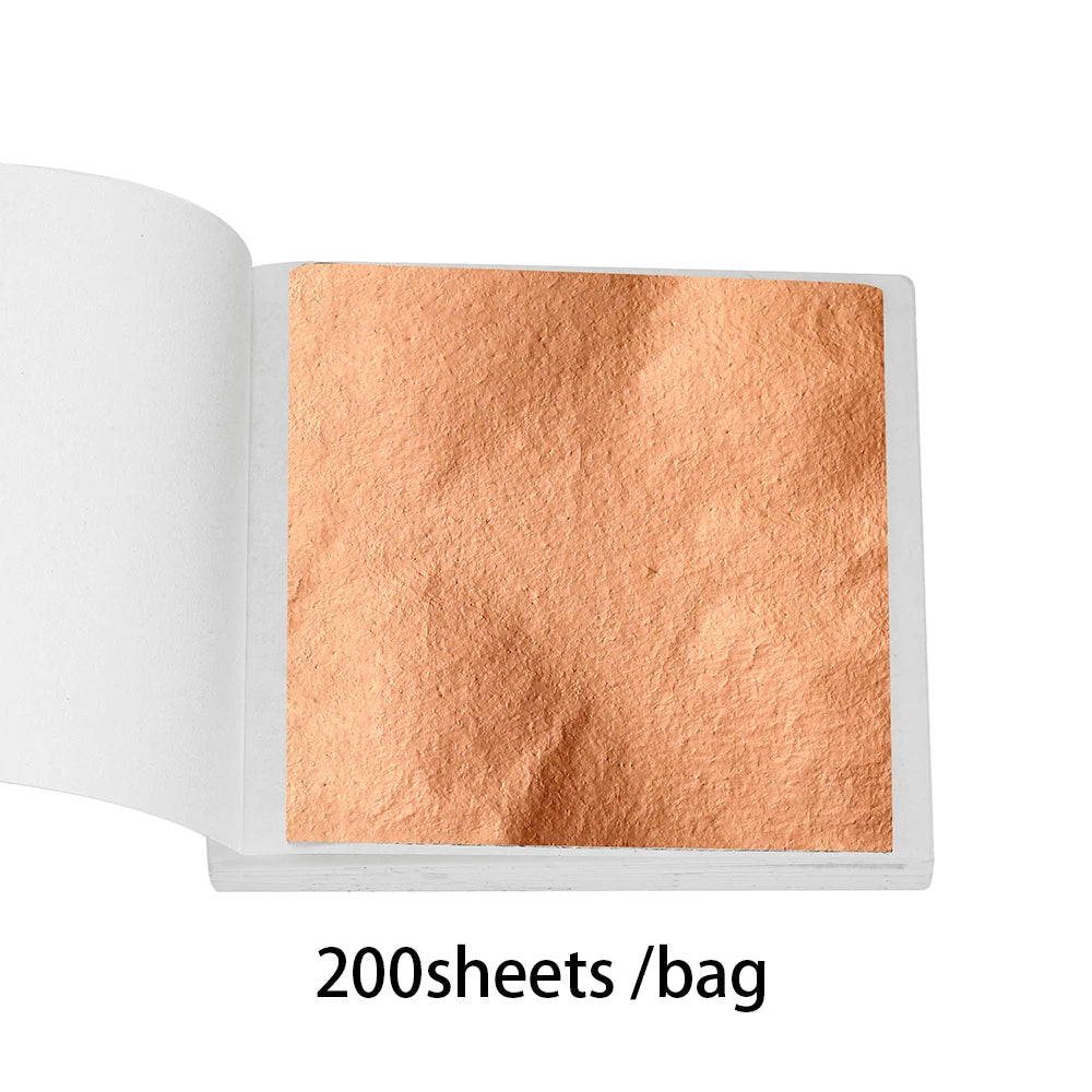 100-200sheets Imitation Gold Foil Paper Leaf Gilding DIY Epoxy Resin Mold Jewelry Making Filling Decorate Resin Crafts Tool