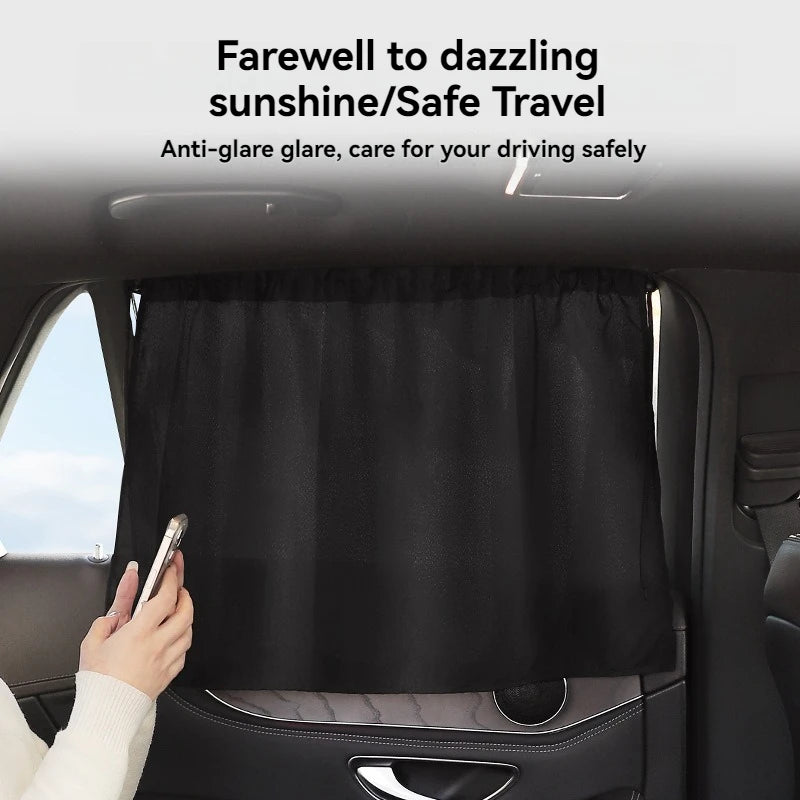 Universal Car Side Window Sunshade Curtain with Suction Cup Cartoon UV Protection Baby And Children Sun Protection Cover