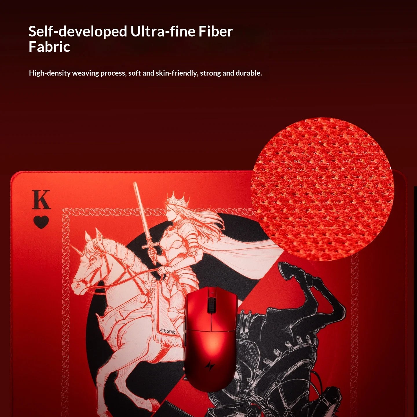Genuine ATK Warhorse Battle Riding Mouse Pad Original Illustration E-Sports Fps Game Office Dedicated Fearless Contract Delta
