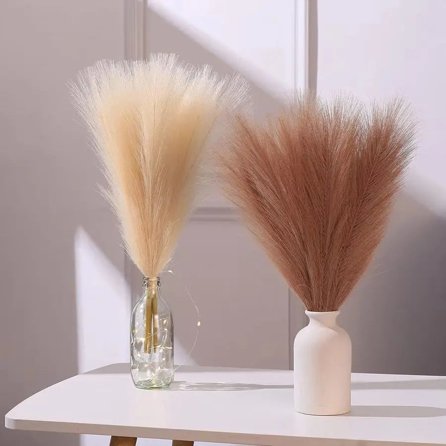 Pampas Grass Reed Artificial Plant Hotsale Home outdoor garden arch Festival Wedding bridal bouquet DIY gift Table decoration