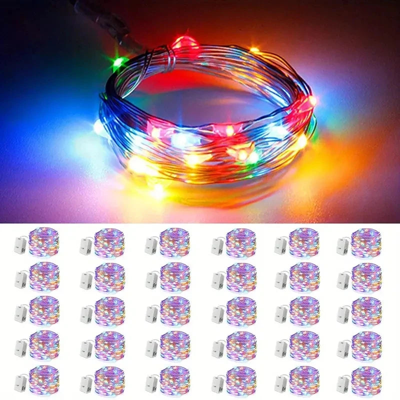 30 Packs Fairy Tale Lamp Battery Operated String Light 20 LED Mini String Light Waterproof For Wedding Party DIY Bedroom Decor