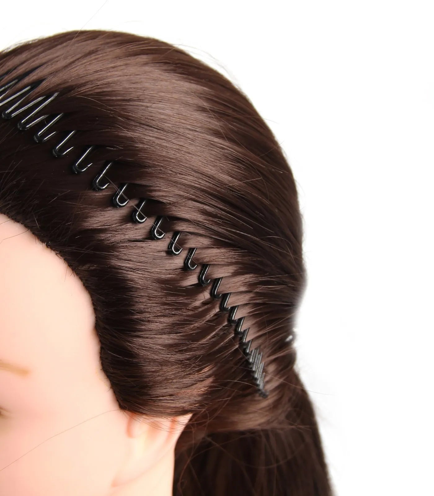 Women Plastic Full Circle Stretch Flexible Comb Teeth Headband Hair Band Clip Face Wash Fixed Hair Accessories