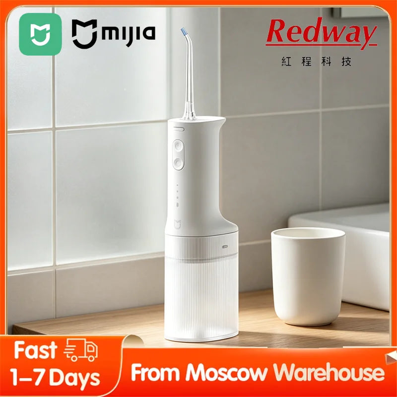 Mijia Portable Water Flosser, Electric Oral Irrigator 2 MEO705, 3-Mode Household Tooth Cleaner, Micron-level Bubble USB Recharge