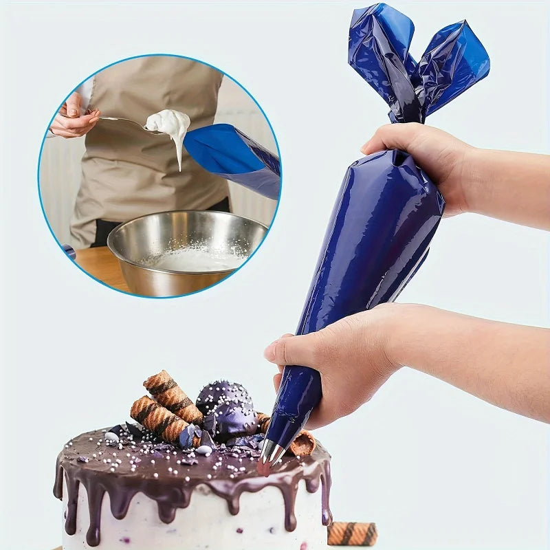 Heavy and Durable Decorating Pouch（21Inch），Disposable Thickened Plastic Pastry Bag，for Decorating and Frosting