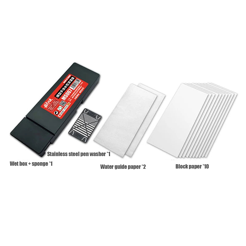 Portable Wet Palettes For Acrylic Painting Model Coloring Wet Tray Water-based Paint Holder Keeps Wet Paint Modeling Tools