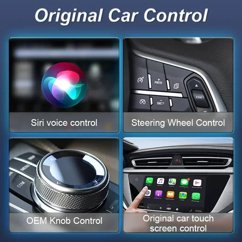Original FLIXIVI Carplay Android Auto 2in1 CAR PLAY Wireless Carplay for Cars Plug and Play Wired To Wireless Smart Car Systems