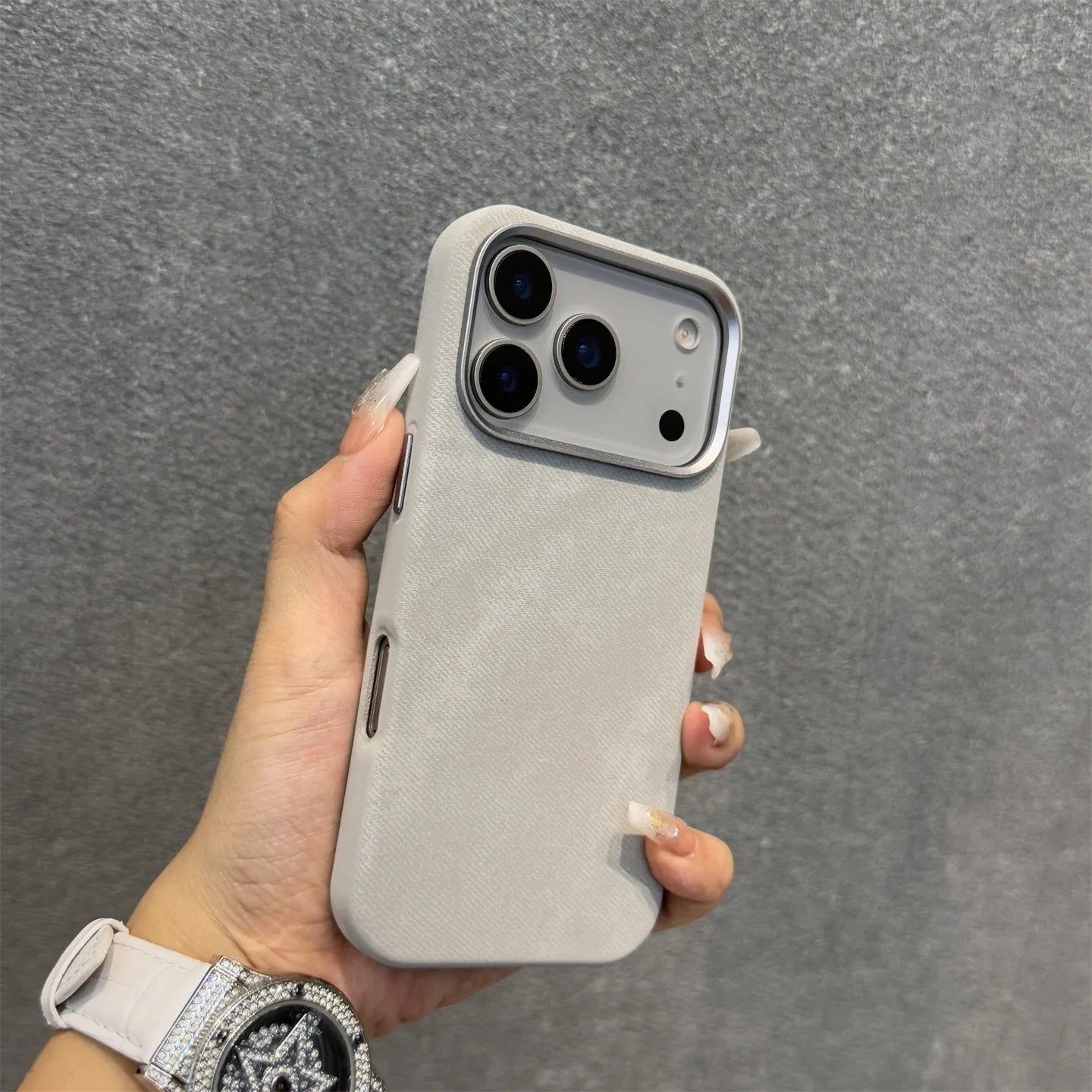 Luxury Built-in For Magsafe Flannel Case For iPhone 17 Pro Max 16 15 14 13 iPhone Air Plus Magnetic Wireless Charge Matte Cover