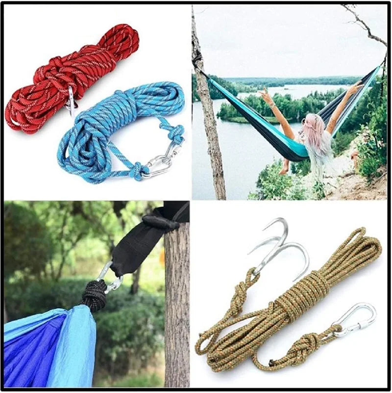 304 Stainless Steel Carabiners - Heavy Duty, Durable & Rust-Free Clips for Gym, Swing, Dog Leashes, Hammocks, Keychains