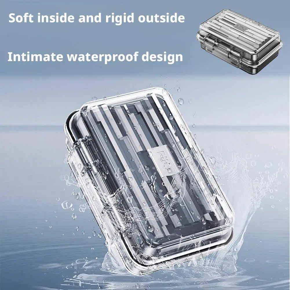 Portable Transparent for FiiO/Feiao NEST Clear Earphone Data Cable Waterproof, Splashing and Dustproof Protection Box