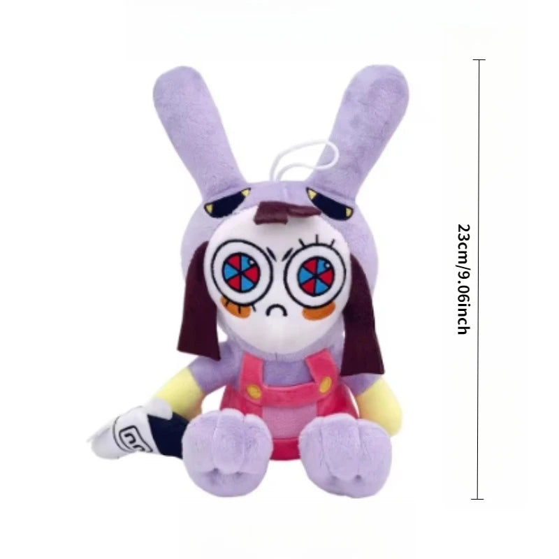 25CM Amazing Digital Doll Circus Maid Jax Plush Magical Rabbit Clown Cartoon Periphery Suitable Fans Home Collection Decoration