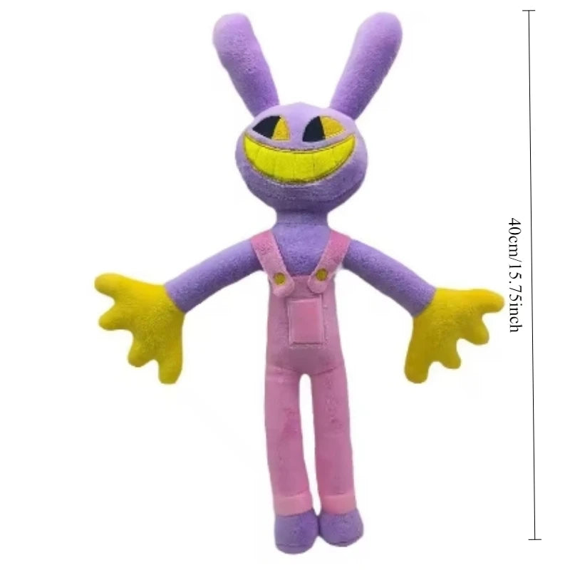 25CM Amazing Digital Doll Circus Maid Jax Plush Magical Rabbit Clown Cartoon Periphery Suitable Fans Home Collection Decoration