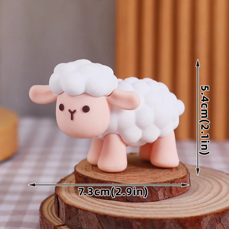 Farm Critters Cake Topper Yaks Ponies Sheep Piglets Chickens Farm Greenhouse Wooden House Boy Girl One Birthday Cake Decorations