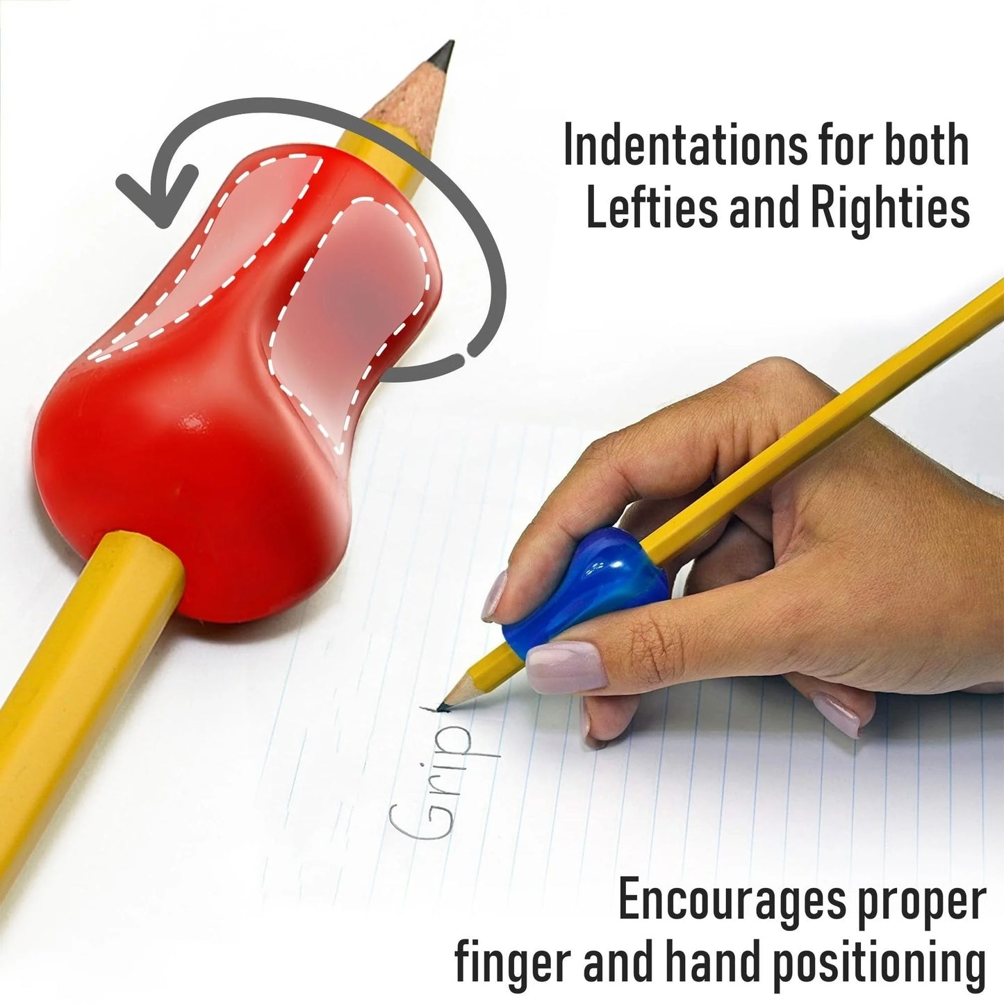 5/10pcs Ergonomic Pen Grip Corrects Writing Postures Reduces Hand Fatigue Writing Postures Corrector for Students Offices Worker