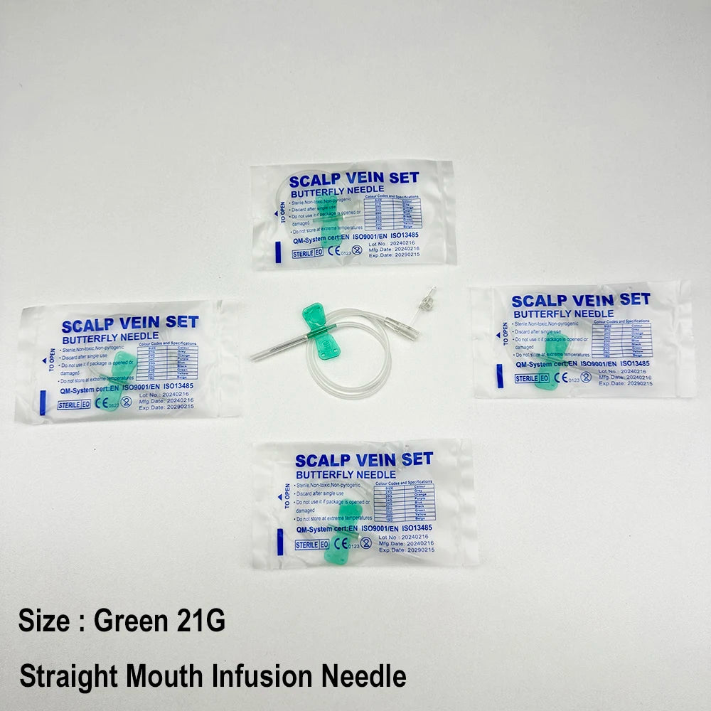 100PCS/Disposable Animal Straight Mouth Butterfly Infusion Needle Double Wing Infusion Needle Pet Care Room