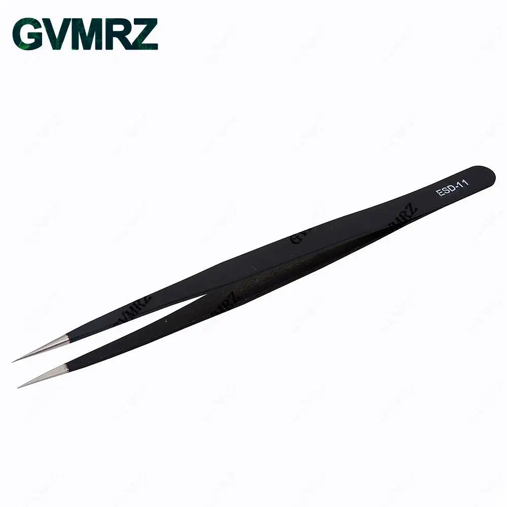6PCS Tweezers Set ESD-10 ESD-11 ESD-12 ESD-13 ESD-14 ESD-15 Anti-static for Electronics Repair Precision Assembly & DIY Projects