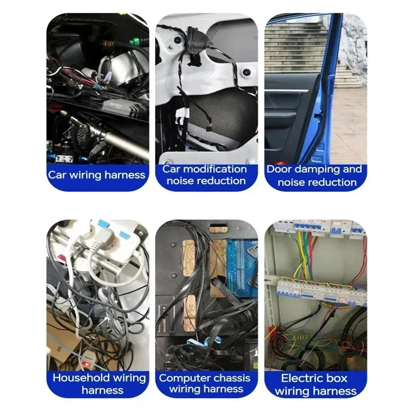 15 Meter Heat-resistant Flame Retardant Tape Adhesive Cloth Tape For Car Cable Harness Wiring Loom Protection Width 9/15/19/25MM