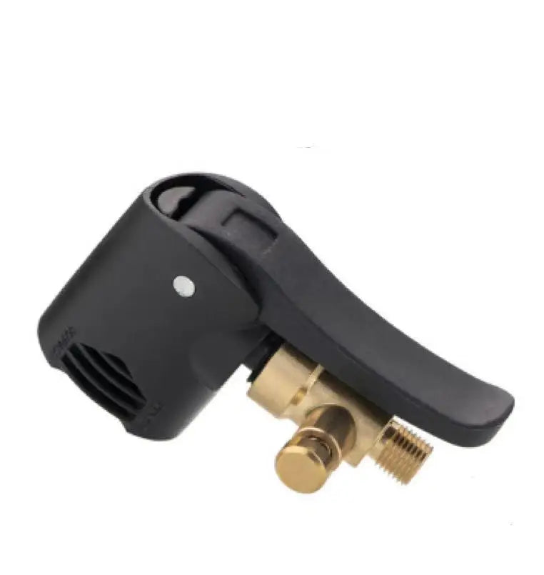 2-in-1 Bicycle Pump Nozzle Adapter Metal Air Chuck Valve Connector for Car Motorcycle Bike