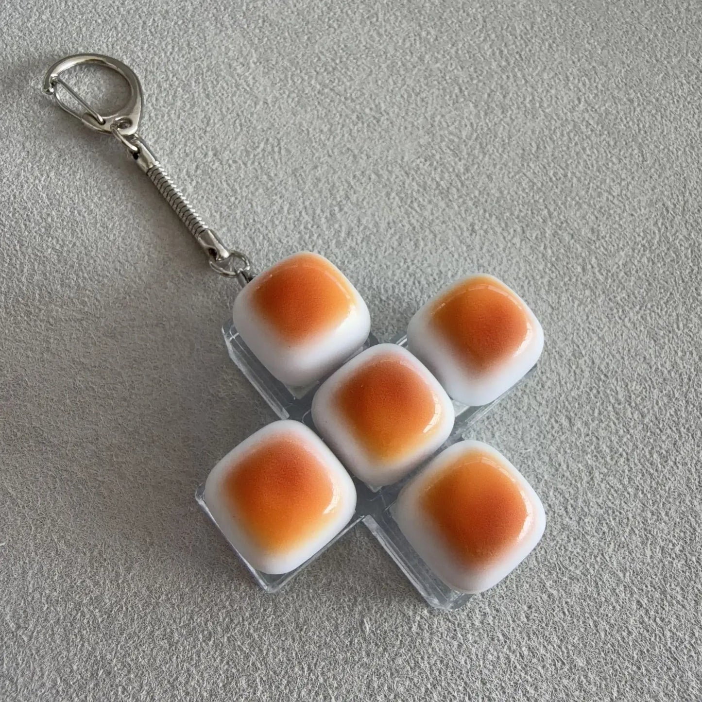 Bread Keycap Stress Relief shine Clicker Keychain Mechanical Keyboard Button Decompress Fingertip Keyring fidget toy sensory toy