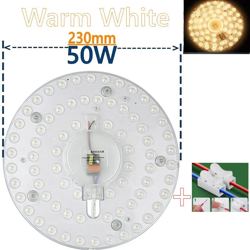 50W 36W 24W 18W 12W LED Ring PANEL Circle Light SMD LED Round Ceiling board circular lamp board AC 220V 230V 240V LED light