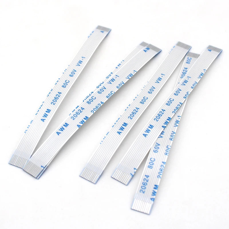 10PCS FPC FFC Ribbon Flexible Flat Cable 4/6/8/10/12/14/16/18/20/24/30/34/40/50/60P Pin Pitch 0.5MM 1.0MM A-Type Wire Length