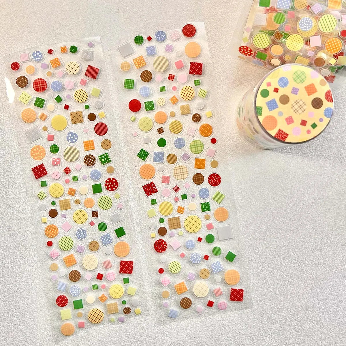 PET Doodle Sticker Tapes Clover Stickers Glasses Idol Cards Deco Salt Style Scrapbook Journal DIY Decor Supplies