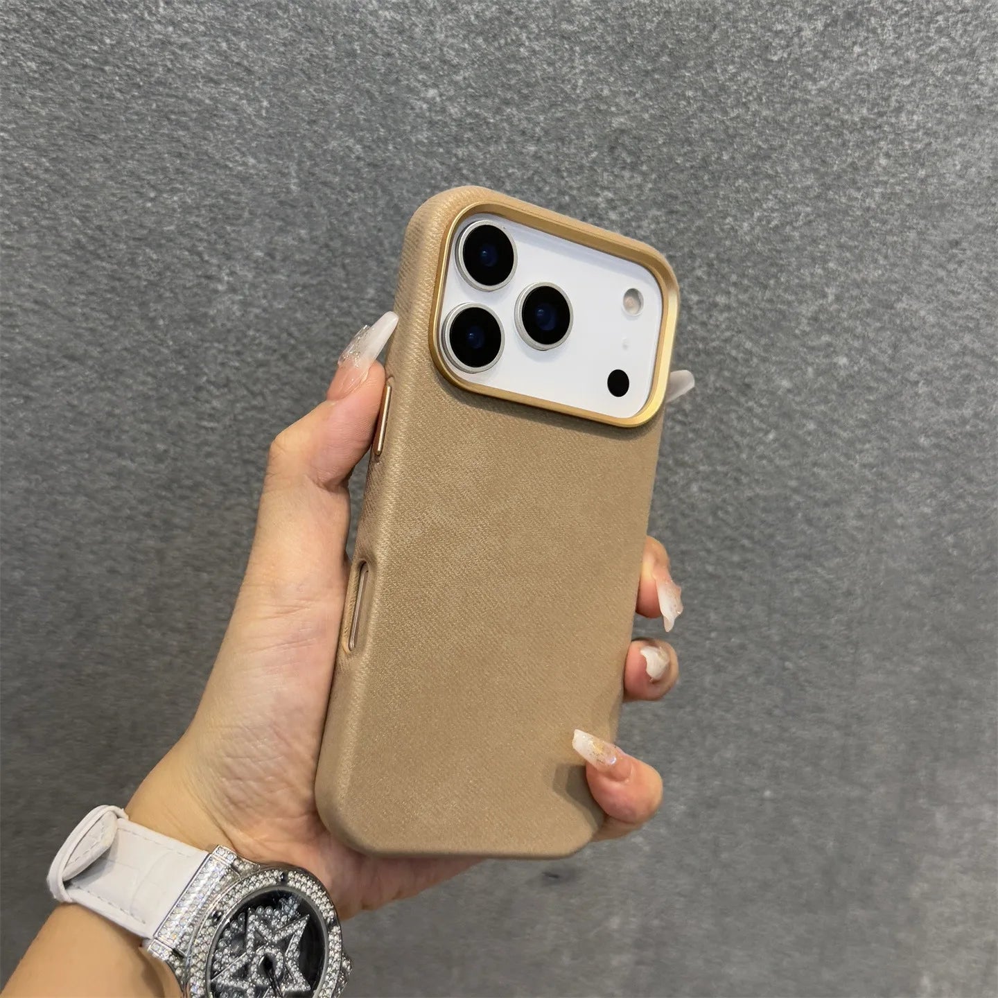 Luxury Built-in For Magsafe Flannel Case For iPhone 17 Pro Max 16 15 14 13 iPhone Air Plus Magnetic Wireless Charge Matte Cover