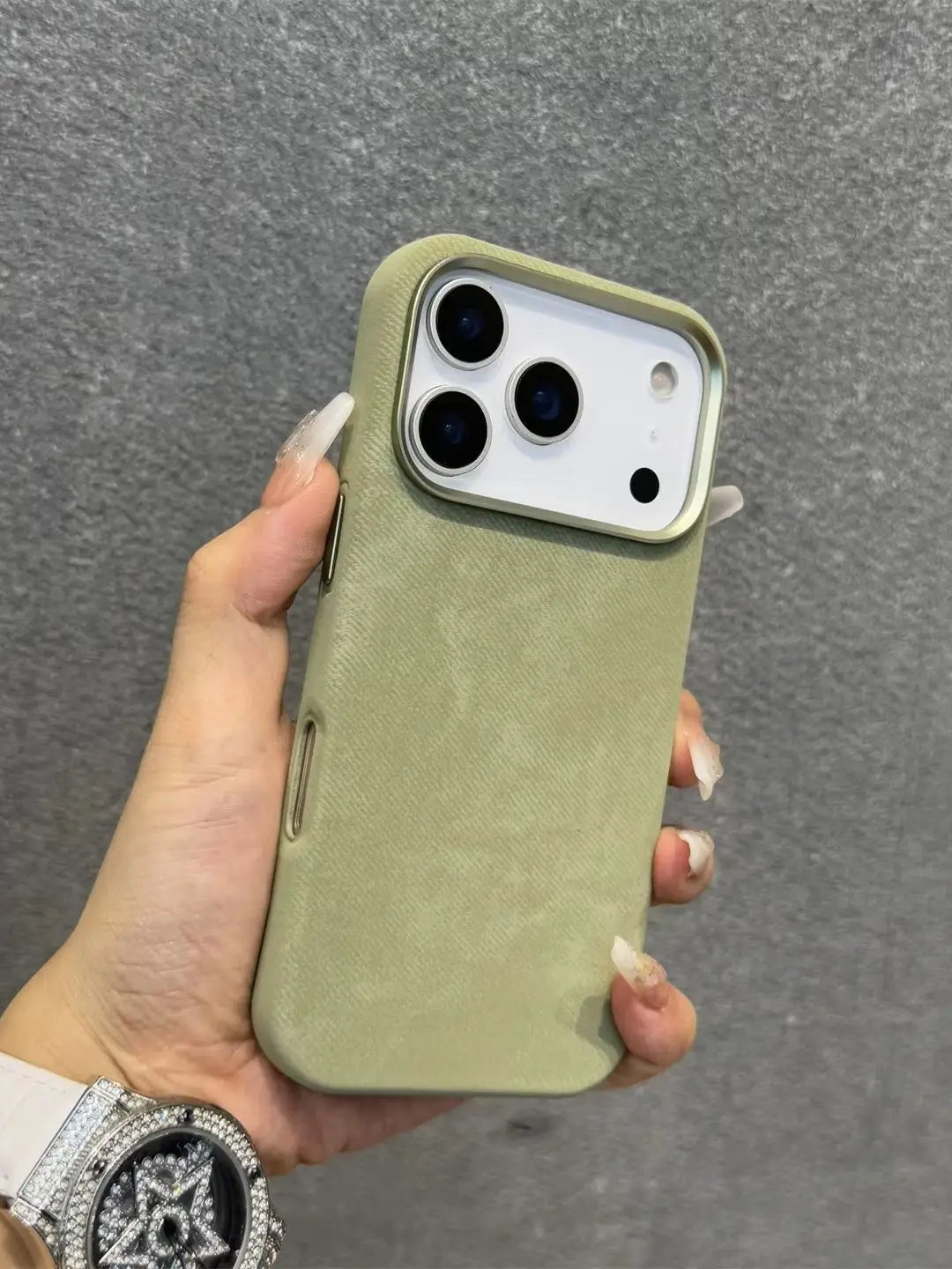 Luxury Built-in For Magsafe Flannel Case For iPhone 17 Pro Max 16 15 14 13 iPhone Air Plus Magnetic Wireless Charge Matte Cover