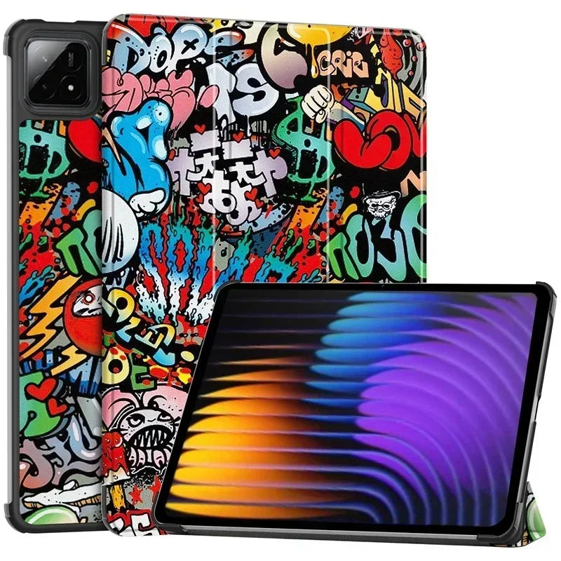 For Xiaomi Pad 7 Case 11.2 inch Tri-Folding Flip Stand Case Funda For Xiaomi Pad 7 Pro Mi Pad 7 2024 with Auto Sleep Cover