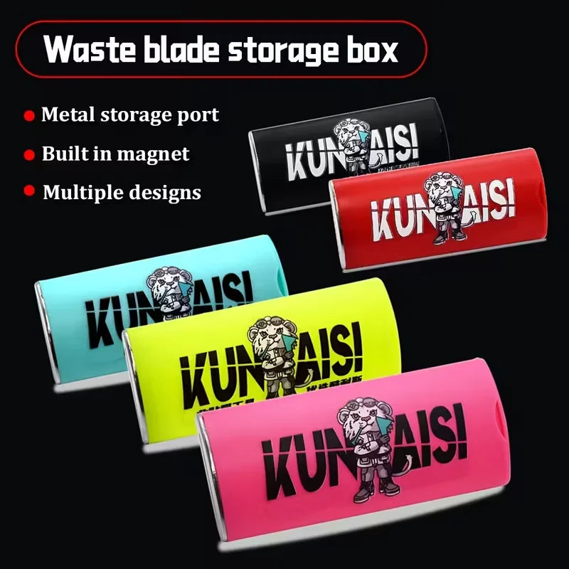 Blade storage box, waste old blade breaker, safety belt magnetic blade storage box, safe disposal of rusty waste blades, suitabl