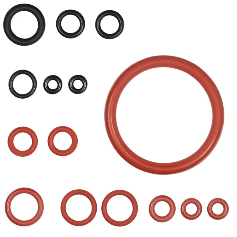 15pcs O-Ring Seal Kit Silicone Gasket For Saeco Gaggia Spidem Coffee Machine Brewing Group Spout Connector Kitchen Accessories
