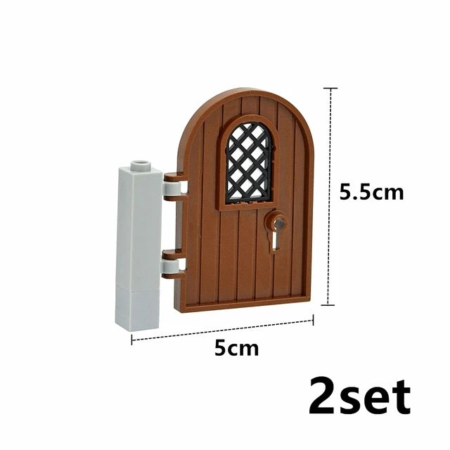 City Window Building Blocks MOC House Door Frame Glass Bricks Parts Compatible 60594  60616 60621 60596 MOC Educational Parts Fo