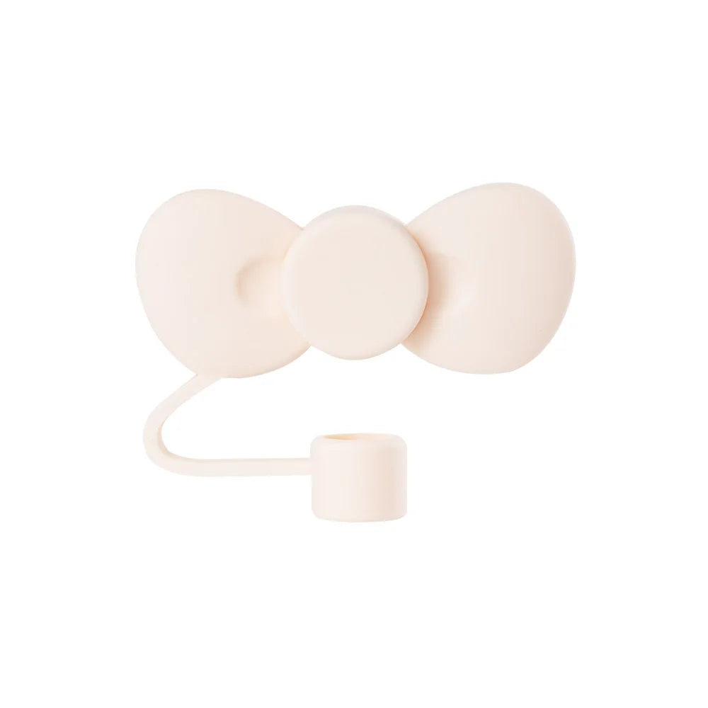 Lovely Bow straw covers cap Toppers For stanley 30&40 02 Tumbler CupReusable Cute silicone straw Tips Lids Protect Covers New