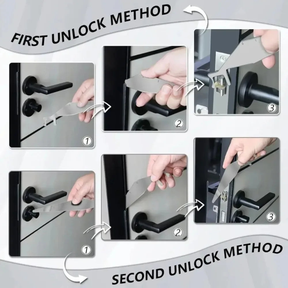 Stainless Steel Multi-Functional Firefighters Tools Lock Picking Fast Opener Practical Locksmith Kit for Professional Use