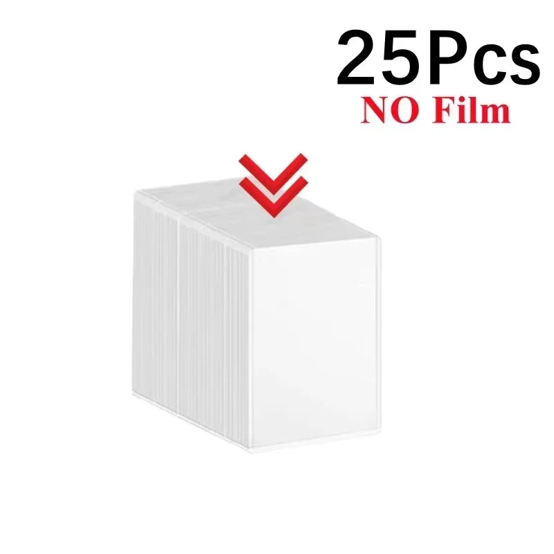 1/25/50 transparent Korean Kpop card sleeves with protective film, transparent card sleeves for idol photos, game card sleeves