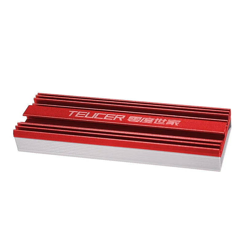 TEUCER M.2 SSD NVMe Heat Sink M2 2280 Solid State Hard Disk Aluminum Heatsink Gasket with Silicone Thermal Pad PC Accessories