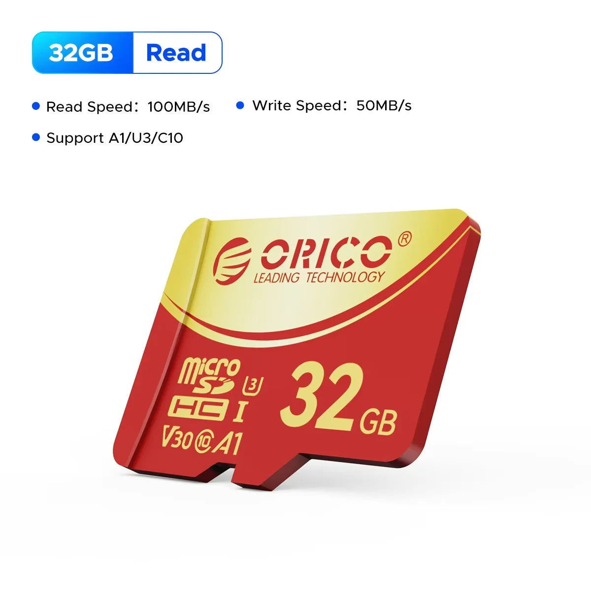 ORICO V3 256GB microSDXC UHS-I Memory Card, 180MB/s Read 160MB/s, 4K UHD Recoding, U3, Class10, V30, A2, Micro SD for Drone