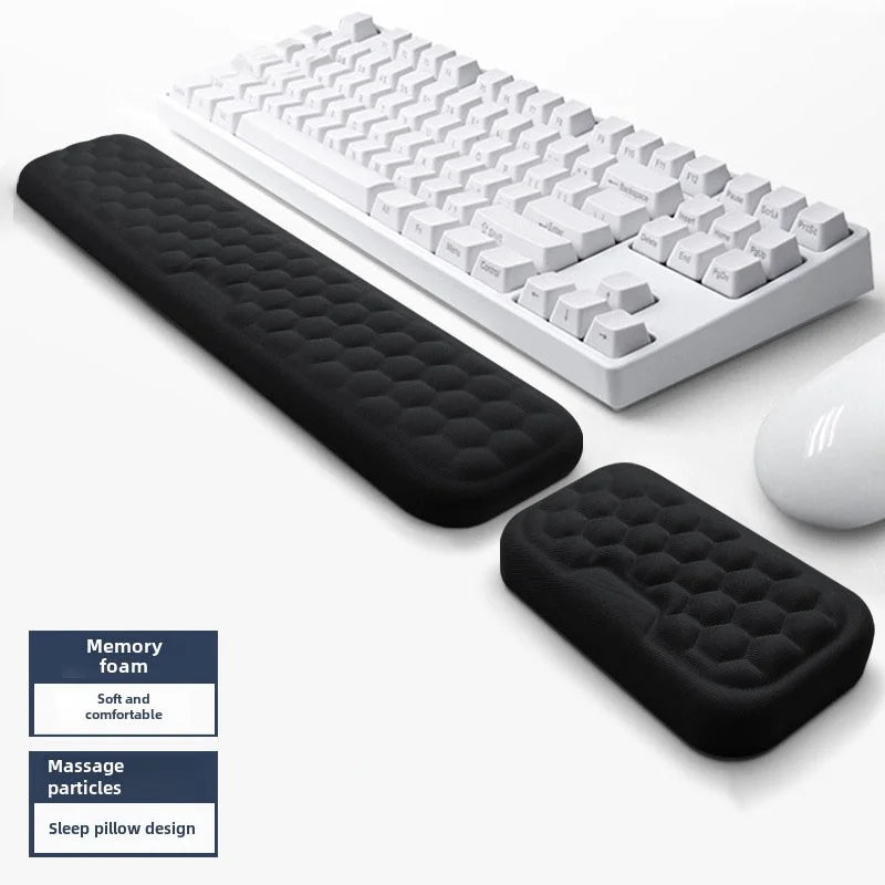 Keyboard Pad Mousepad Ergonomic Keyboard Mouse Wrist Rest Office Typing Protection Relax Wrist Memory Mouse Pad Computer Laptops