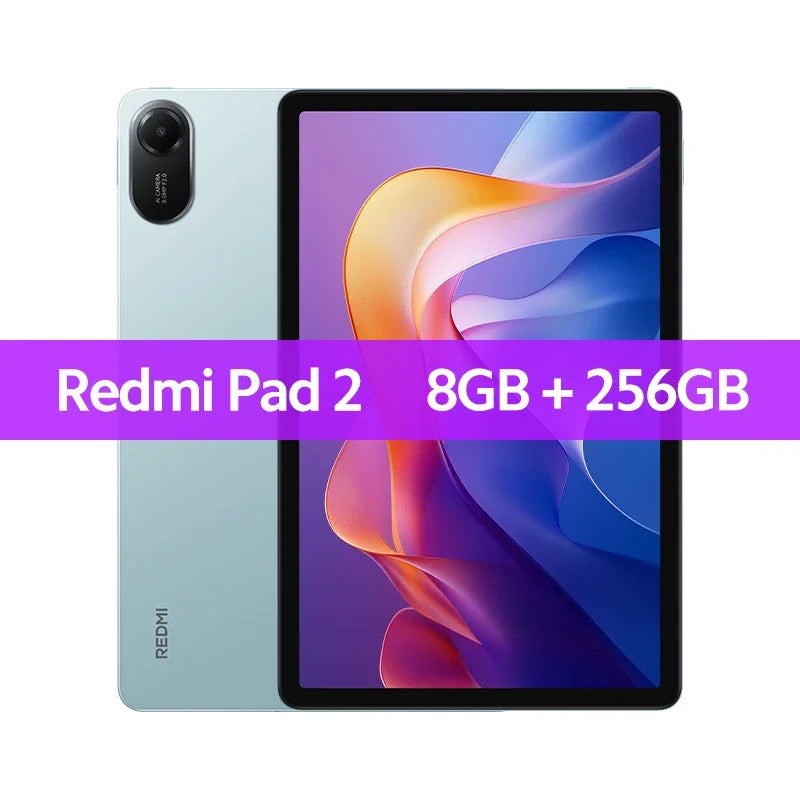 Global Version Xiaomi Redmi Pad 2 Advanced Helio G100-Ultra 11' 2.5K Crystal-Clear Display 9000mAh Battery 18W Fast Charging