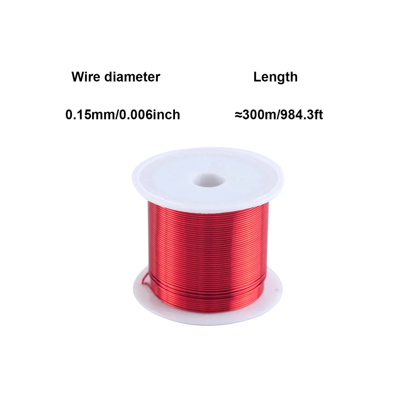 1-5 Rolls Fine Enameled Coppers Wire 0.1-1.0mm, Red Magnet Wire for Precision Coils, Jewelry Beads, DIY Electronics