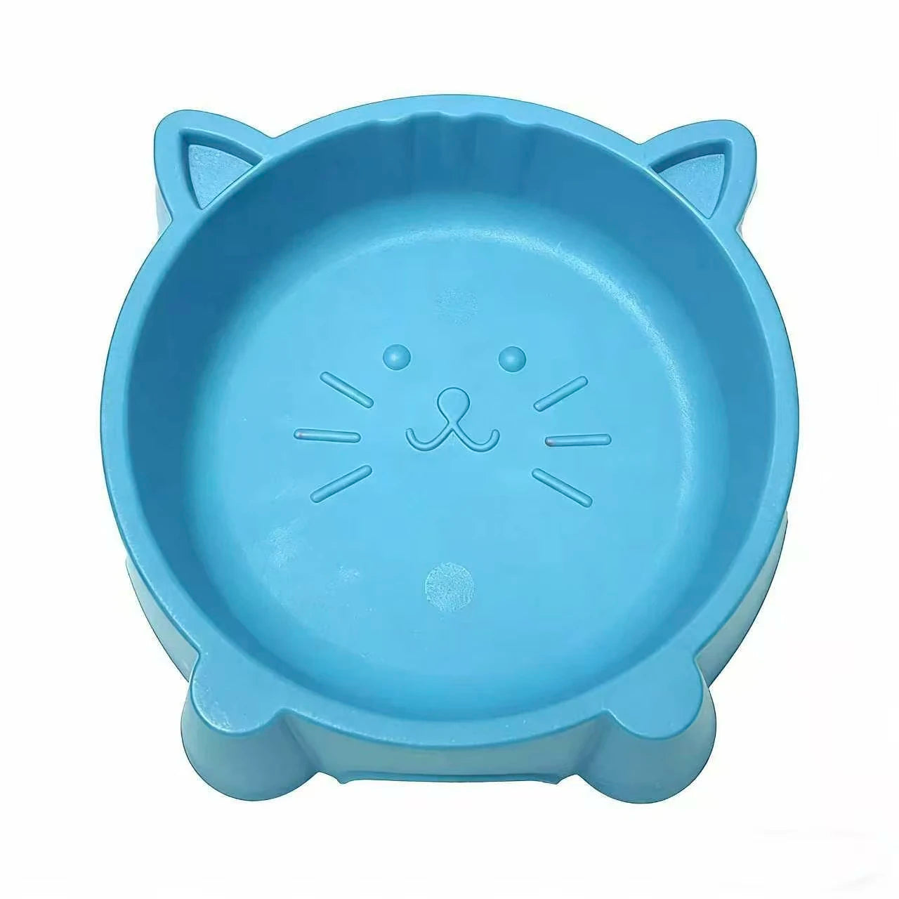 cat ear pet bowl elevated double bowls non-slip feeder dog cat food water bowl eco-friendly durable