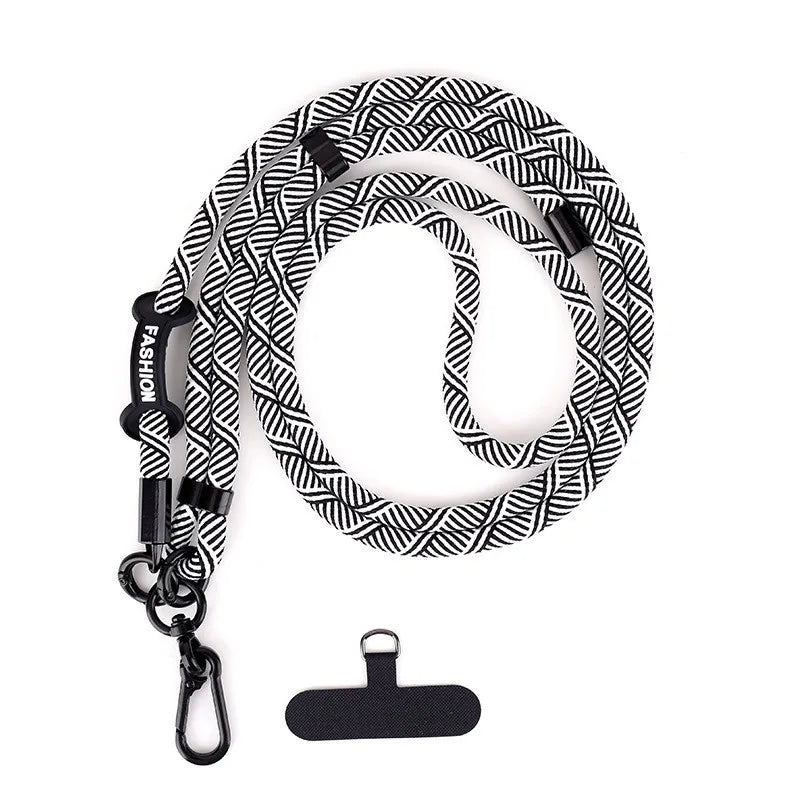 1Pc Adjustable Mobile Phone Strap Lanyard Crossbody XYun Lanyards Neck Rope with Patch for iPhone Cell Phone Hanging Cord Strap