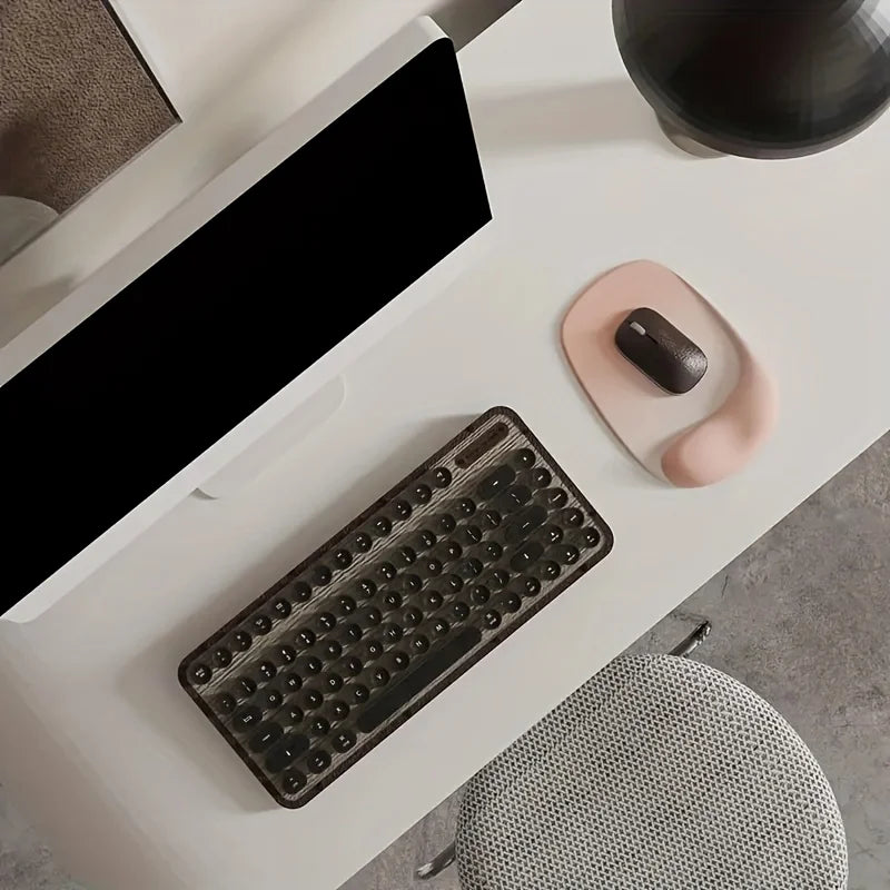 Ergonomic Mouse Pad with Gel Wrist Support - Premium Lycra Fabric, Non-Slip, Perfect for Laptops & Desktops, Ideal for Office