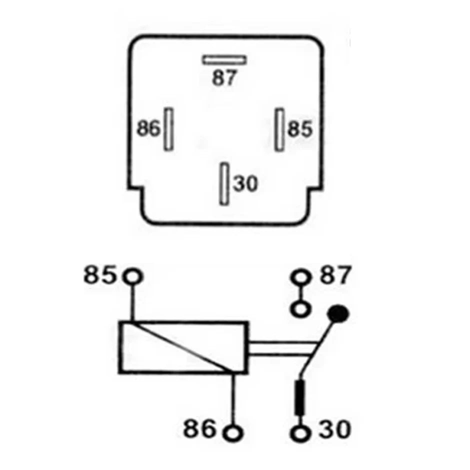 1Set 4-Pin Car Relay DC With Socket Base/Wires/Fuse 12V 30A  Automobile Control Device With Line High Quanlity