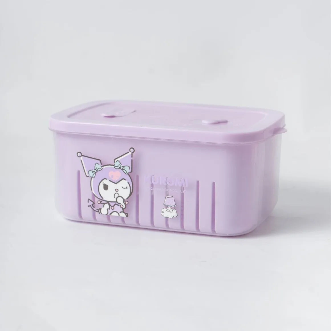 Hello Kitty Kuromi Kitchen Food Storage Containers  Vegetable Washing Basin and Drain Basket  Plastic Fruit Bowl for Home Use