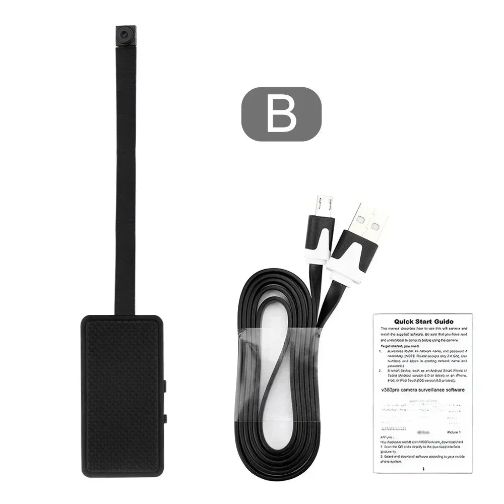DIY HD 1080P WiFi Mini Camera Portable Video Recorder Micro Camcorder P2P Wireless Webcam Loop Recording Support Remote Viewing